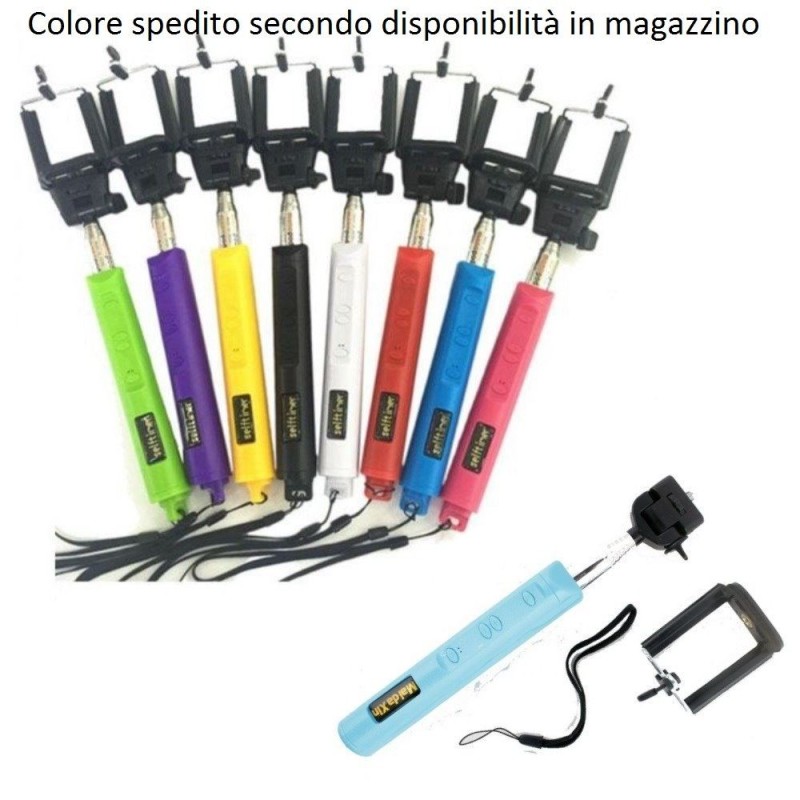 bastone per selfie wireless viaggio moda adatto per android ios camera USB 
