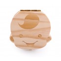 Box legno porta dentini da latte per maschio e femmina denti bambini cofanetto 