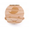 Box legno porta dentini da latte per maschio e femmina denti bambini cofanetto 