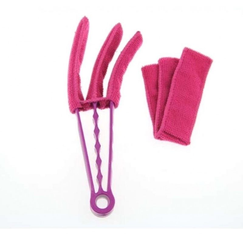 2x Panno microfibra pulizia persiane pulisci veneziane tapparelle spolvera casa 