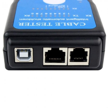 Tester cavi rete connessione Multifunzionale con segnalazione LED RJ45 RJ11 USB Cavo Tester Network Rete