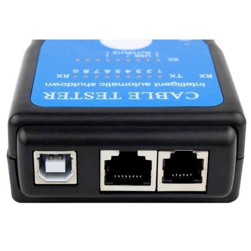 Tester cavi rete connessione Multifunzionale con segnalazione LED RJ45 RJ11 USB Cavo Tester Network Rete