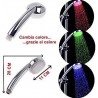 Soffione telefono Doccia colorato LED con sensore di temperatura 3 differenti colorazioni