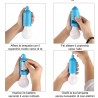Lampada lampadina a led portatile filo accensione no cavi batterie luce colorata