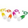 Lampada lampadina a led portatile filo accensione no cavi batterie luce colorata