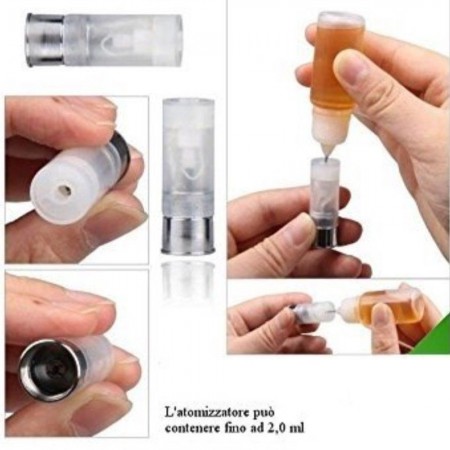 10x Atomizzatore sigaretta elettronica compatibile eGo-W non contiene tabacco