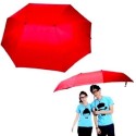 Ombrello DOPPIO per 2 persone con manico a C formato XXL umbrella con fodera