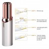 Epilatore rasoio donna peli viso corpo Flawless rimozione peli baffetti ascelle