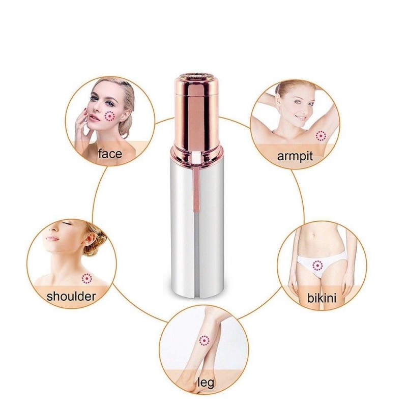 Epilatore rasoio donna peli viso corpo Flawless rimozione peli baffetti ascelle