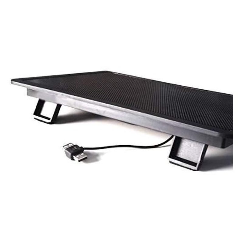 Base di appoggio e raffreddamento per PC portatili (14" max) con ventola silenziosa alimentata tramite USB e piedini di rialzo