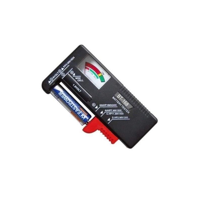 Tester misuratore per batterie AA - AAA - C - D - 9V - 1,5V misuratore Volt universale