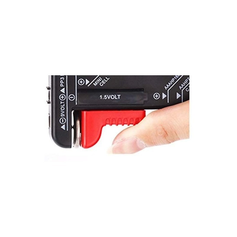 Tester misuratore per batterie AA - AAA - C - D - 9V - 1,5V misuratore Volt universale