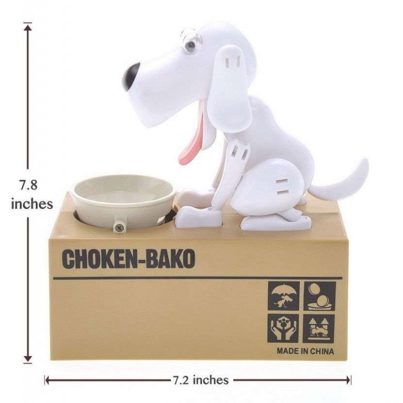 Cucciolo salvadanaio mangia monete a batterie My doggy bank risparmio bimbi 