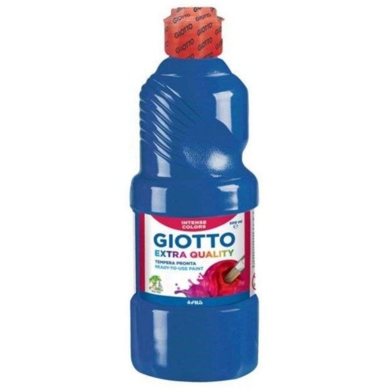 2x Tempera pronta GIOTTO 500 ml colore intenso liquida bambini scuola gioco 