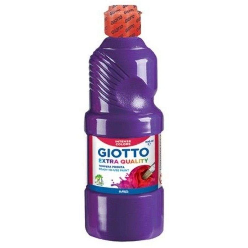 2x Tempera pronta GIOTTO 500 ml colore intenso liquida bambini scuola gioco 