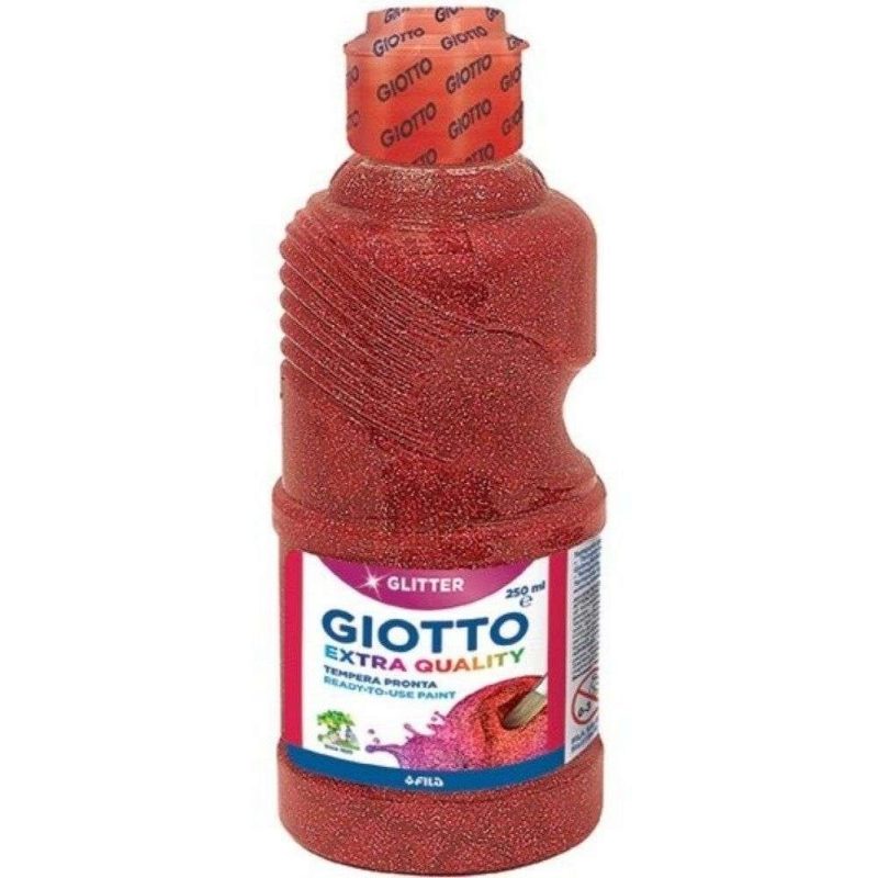 2x Tempera pronta GIOTTO 250 ml colore intenso FLUO liquida bambini scuola gioco 