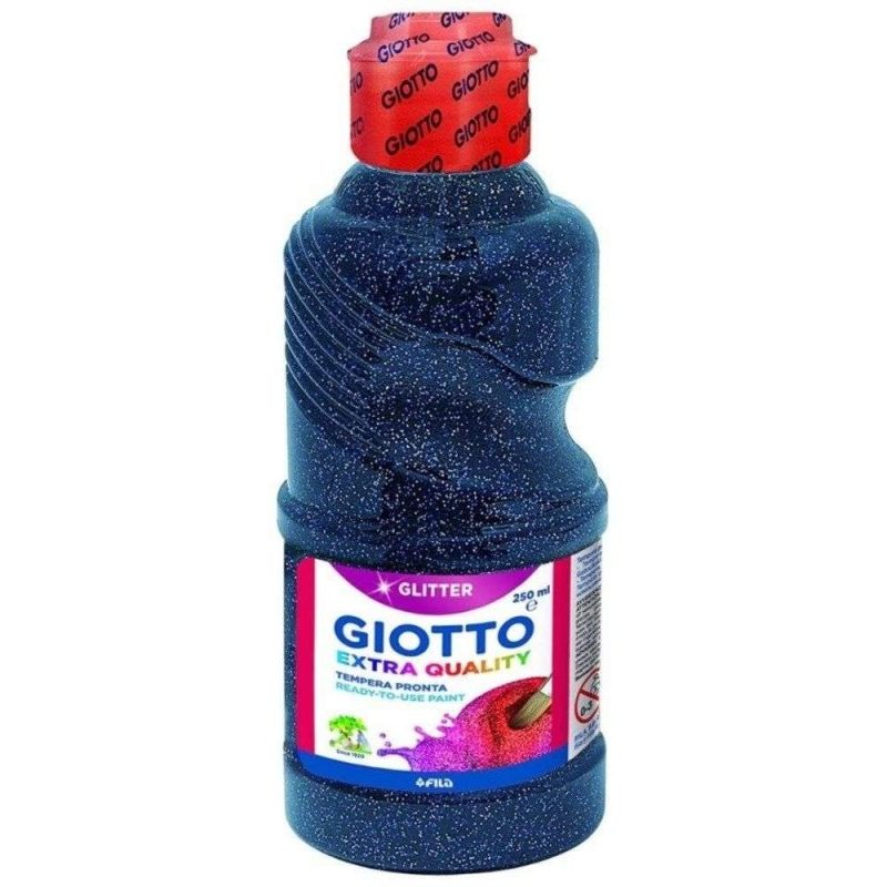 2x Tempera pronta GIOTTO 250 ml colore intenso FLUO liquida bambini scuola gioco 