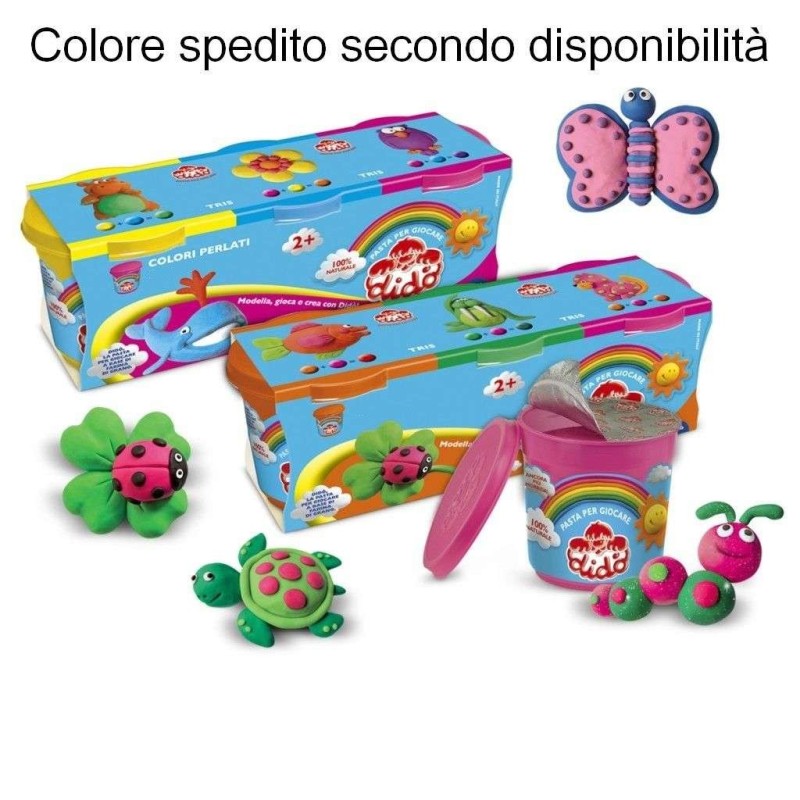 Tris Didò pasta per modellare 660 g 3 barattoli colori vari gioco bambini FILA 