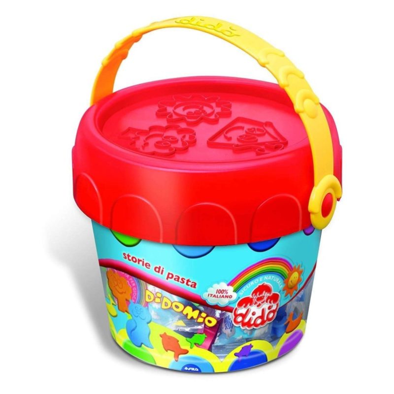 Bis Didò pasta per modellare 200 g 2 barattoli colori vari glitter bambini FILA 