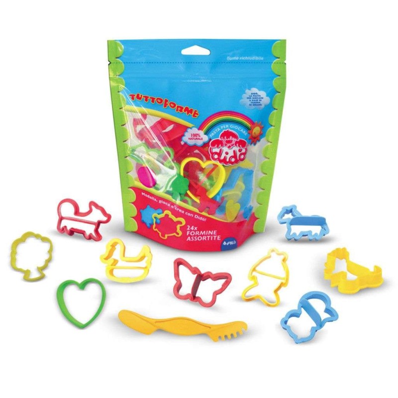 Didò mio pasta per modellare secchiello bambini FILA accessori prime forme 