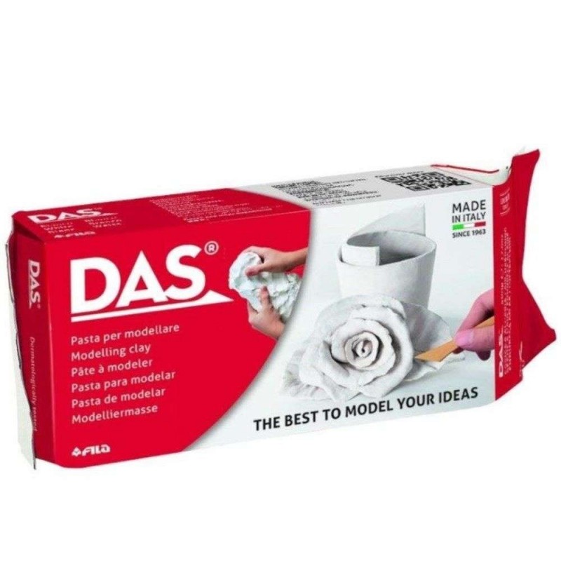 DAS 1kg pasta per modellare FILA creare scuola bambini lavoro terracotta 1000g 