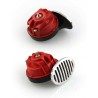 Coppia Trombe tuning auto cromate 12v moto camper clacson automobile bitonali