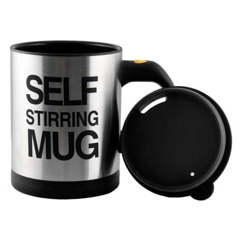 Tazza in alluminio auto-mescolante con funzione di miscelazione automatica per thé caffè latte cappuccino e cioccolata - 270 ml