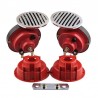 Coppia Trombe tuning auto cromate 12v moto camper clacson automobile bitonali